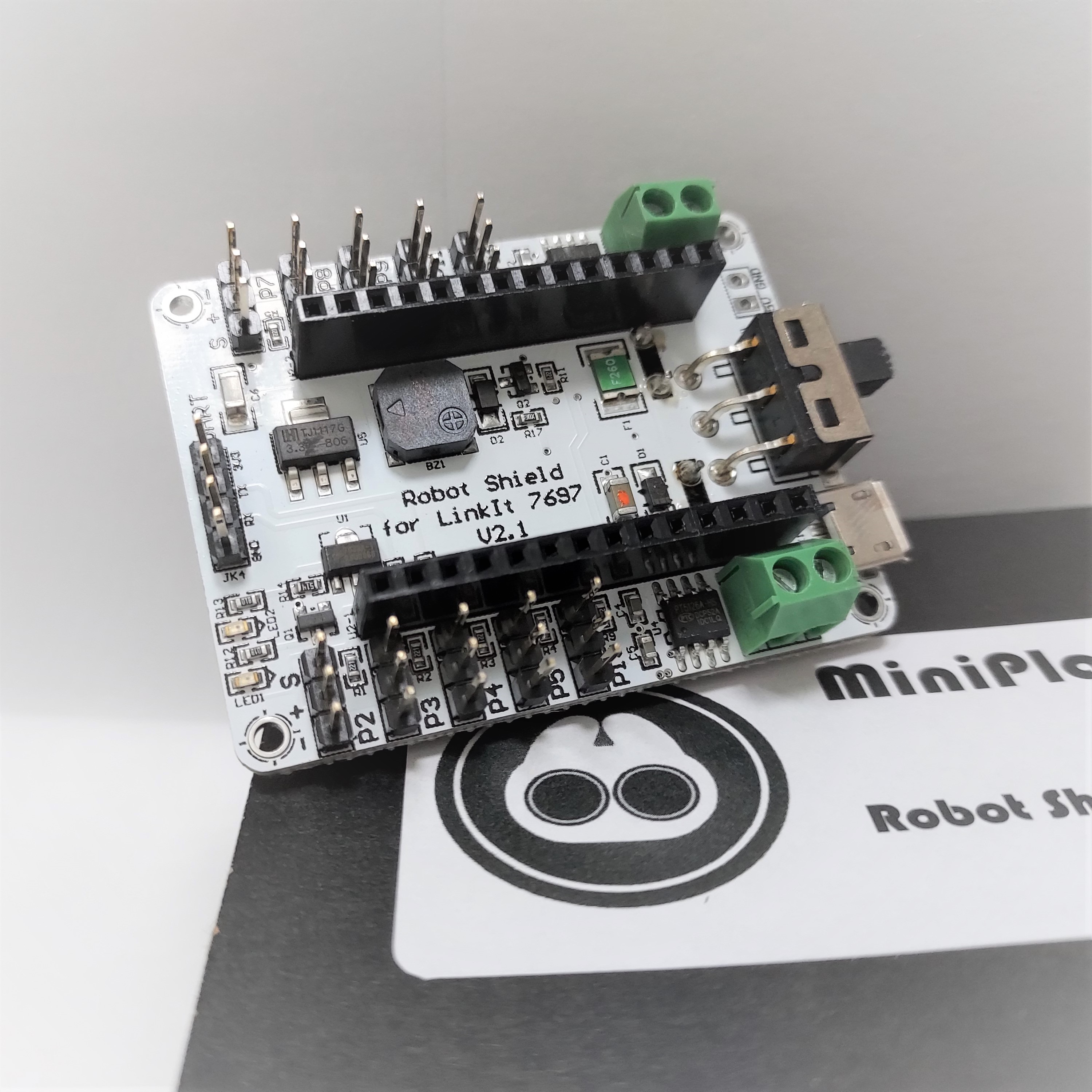 LinkIt™ 7697機器人擴充板 V2.2 - Robot Shield for LinkIt 7697  V2.2