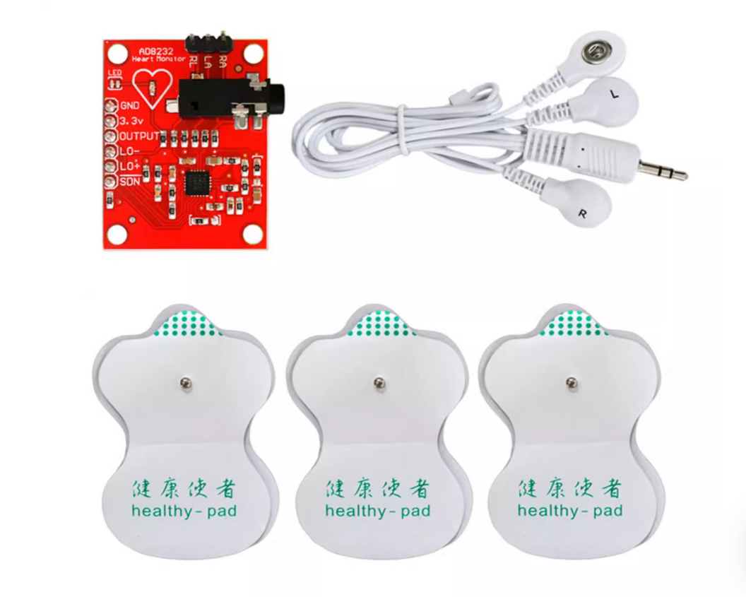 科易KEYES AD8232心律監測感測器