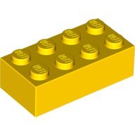 積木類- Brick2X4 黃色