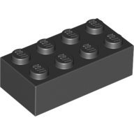 積木類- Brick2X4 黑色