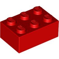 積木類- Brick2X3 紅色