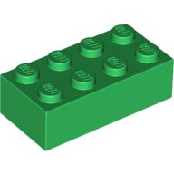 積木類- Brick2X4 綠色