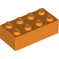 積木類- Brick2X4 橘色