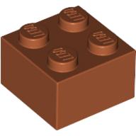 積木類- Brick2X2 咖啡色
