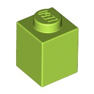 積木類- Brick1X1 淺綠色
