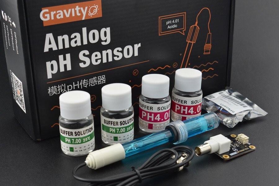 Gravity: 類比式酸鹼值感測模組 Analog pH Sensor / Meter Kit For Arduino V2