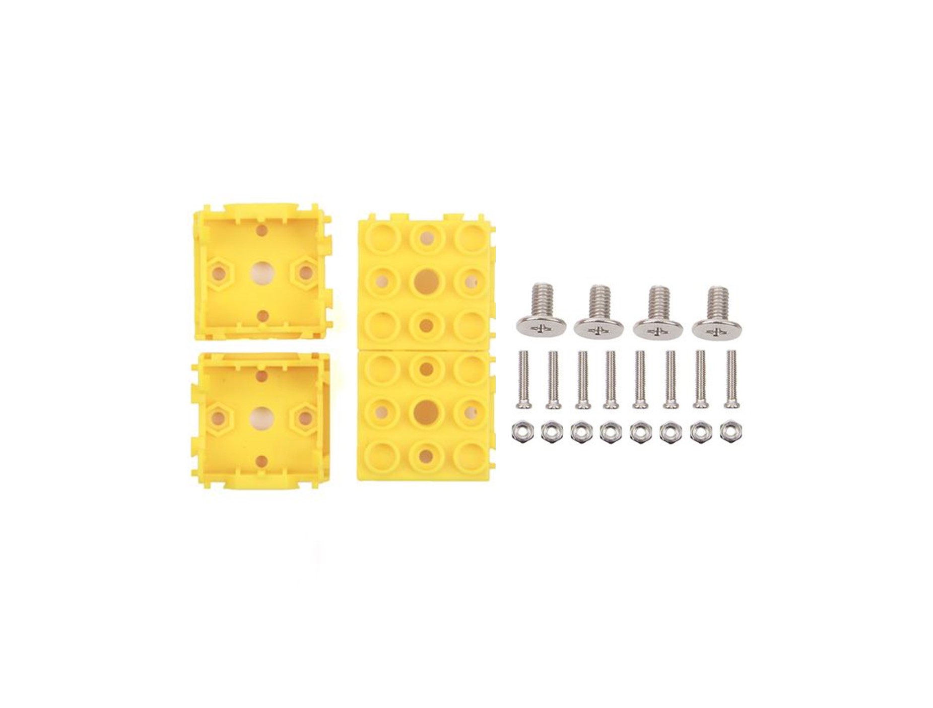 Grove - LEGO相容黃色外殼Green Wrapper 1*1(4個)