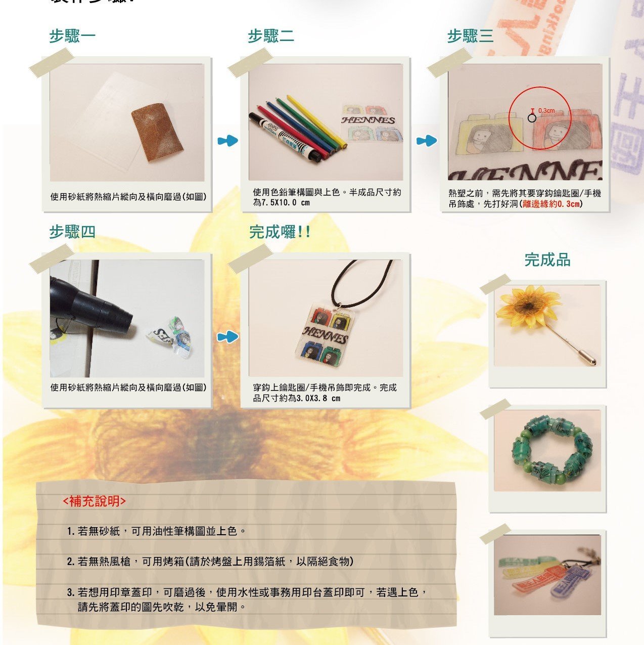 透明熱縮片DIY材料包