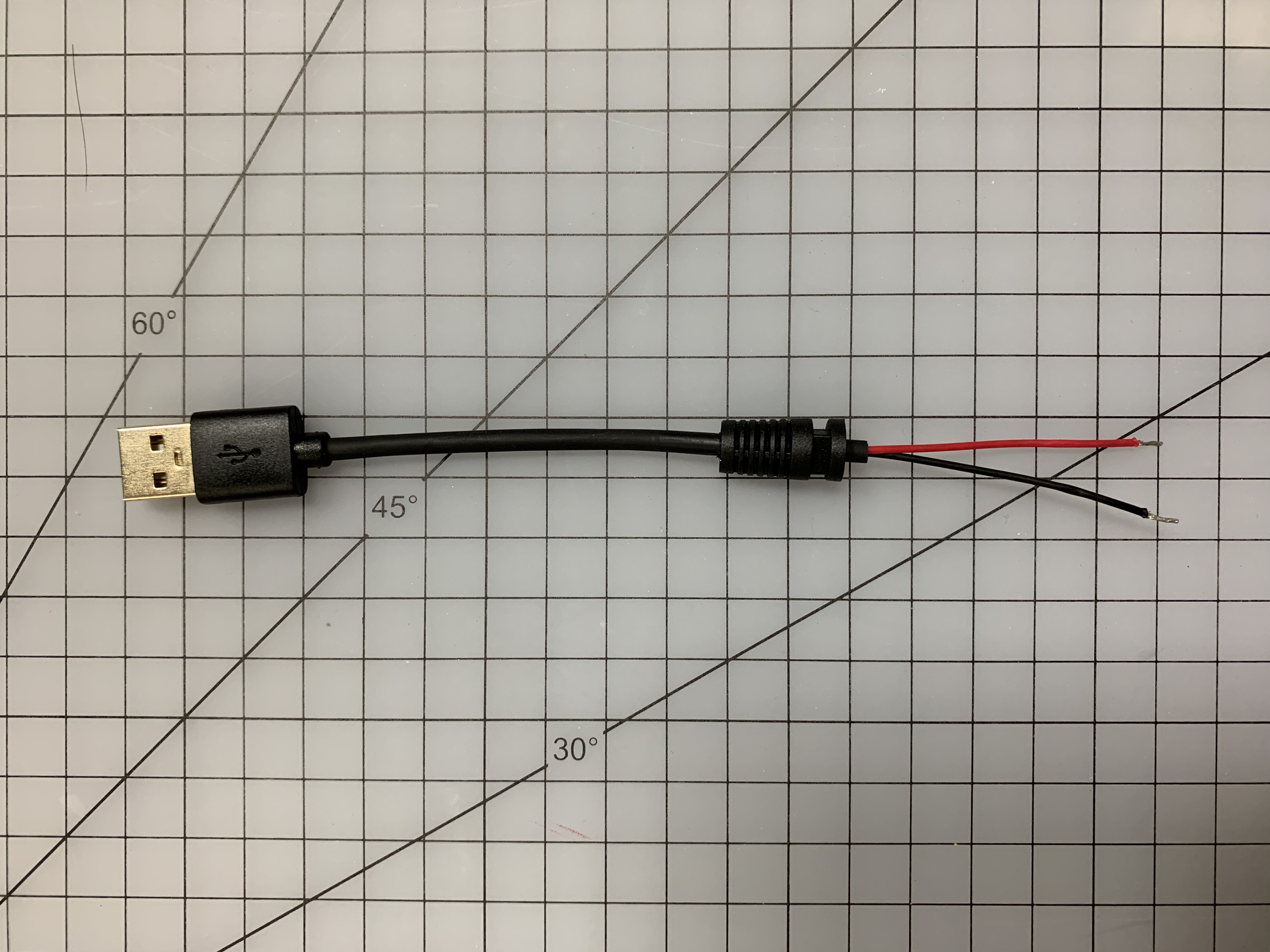 USB線 A公接頭轉正負極電源線