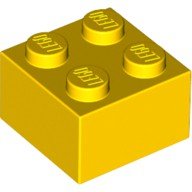 積木類- Brick2X2 黃色