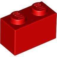 積木類- Brick1X2 紅色