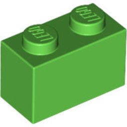 積木類- Brick1X2 綠色