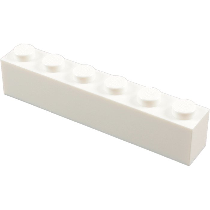 積木類- Brick1X6 白色
