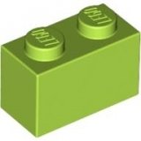 積木類- Brick1X2 淺綠色