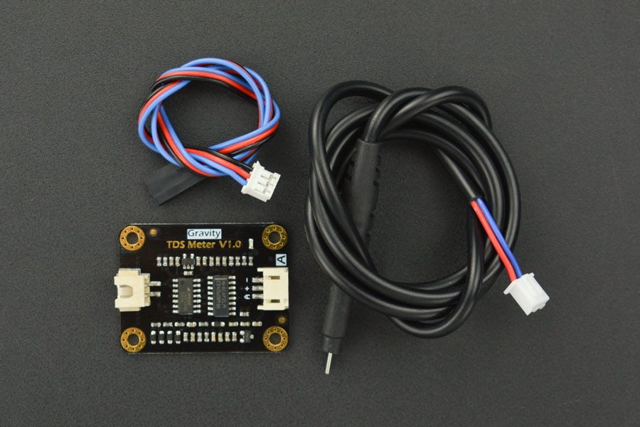 Gravity: 類比式總溶解固體(TDS)感測器 Analog TDS Sensor/Meter for Arduino