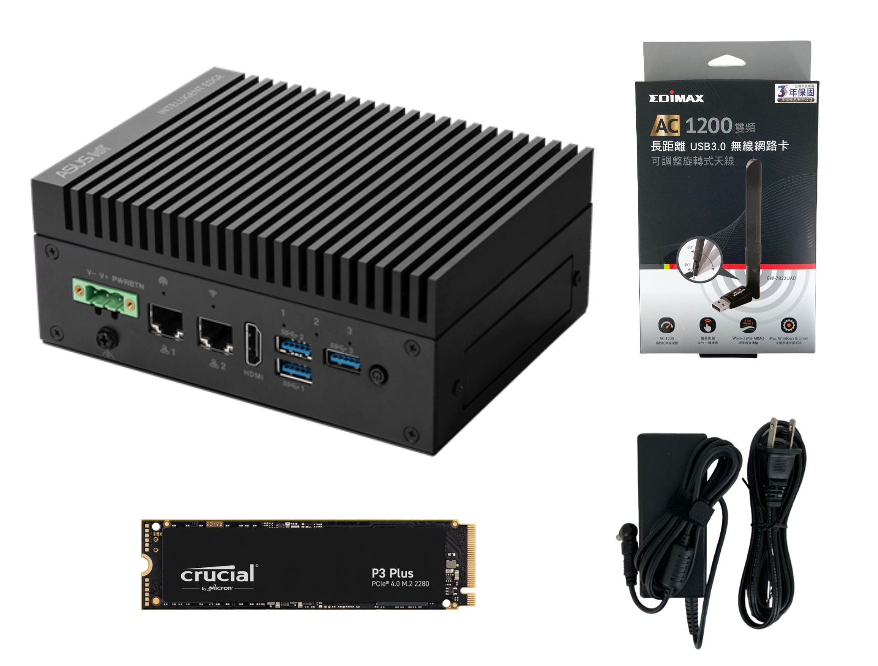 【現貨】RK-ASUS 工業電腦 PE1000N配500GB固態硬碟(搭載NVIDIA Jetson Nano 4GB運算模組)