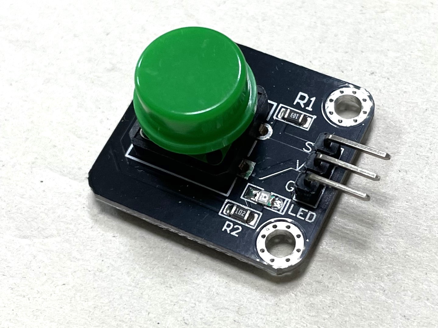按鈕模組 Button Switch-綠