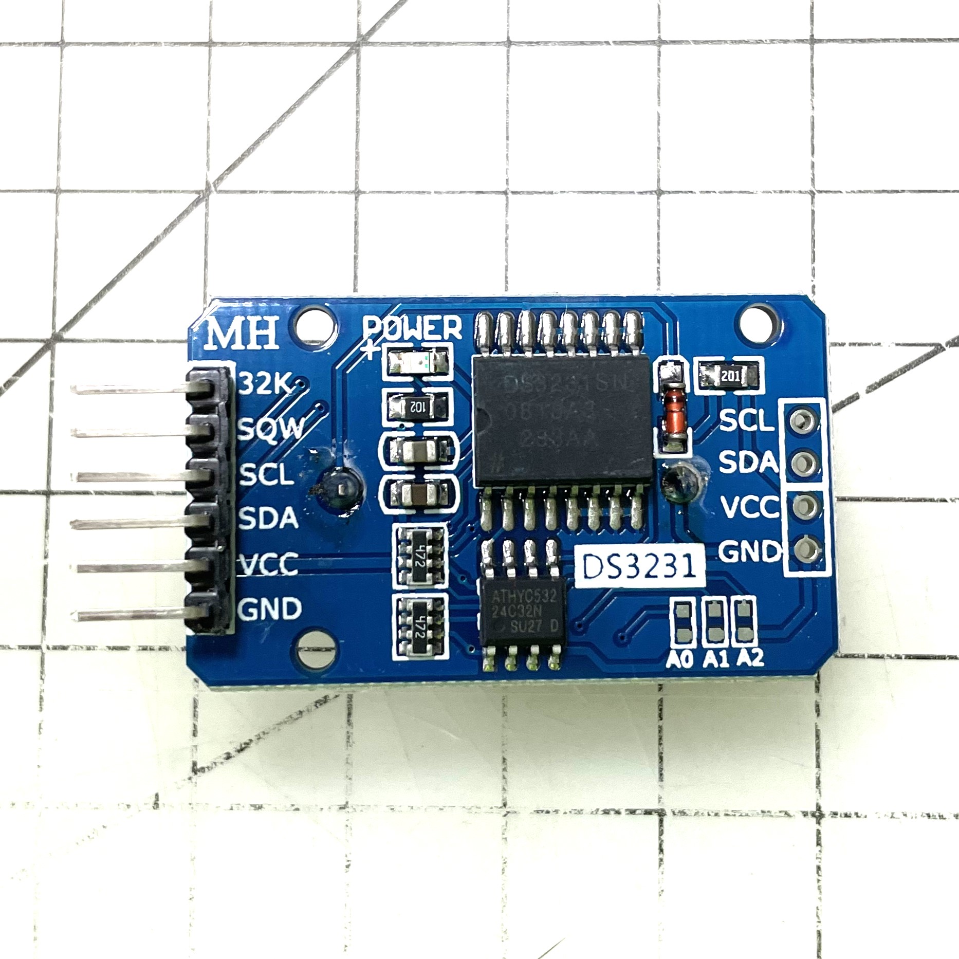 DS3231高精度實時模組Real-Time Clock(RTC) I2C介面
