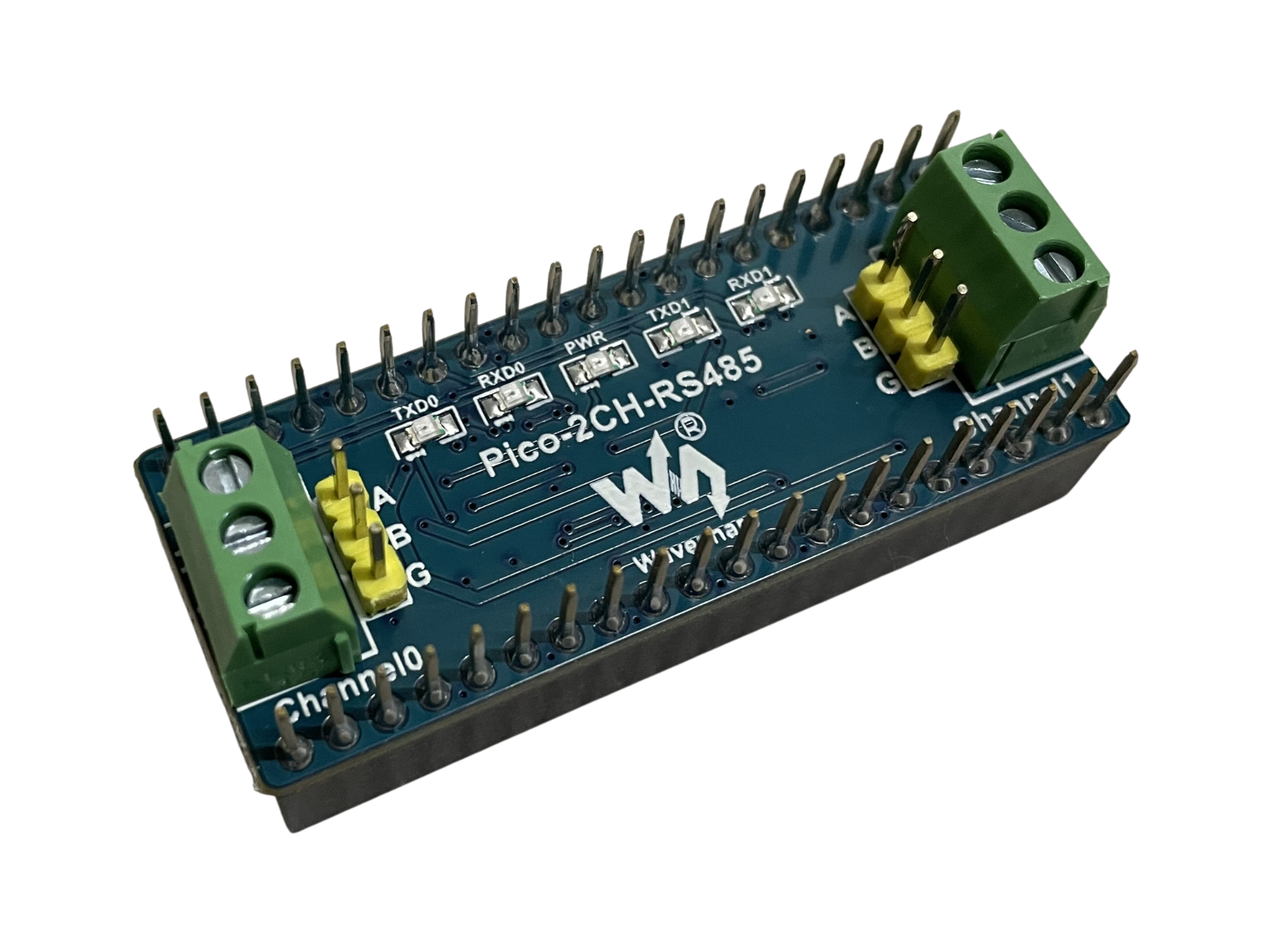 Pi Pico 3.3V 双通道RS485 UART通信轉換模組