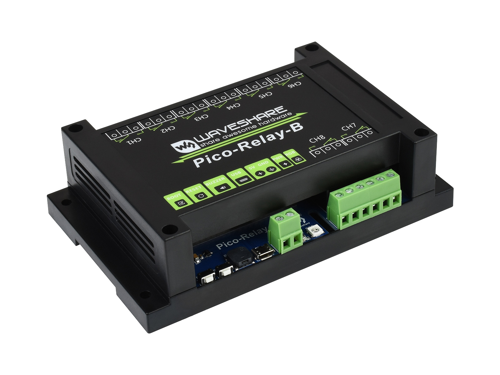 WAVESHARE-Pi Pico 8通道繼電器模組