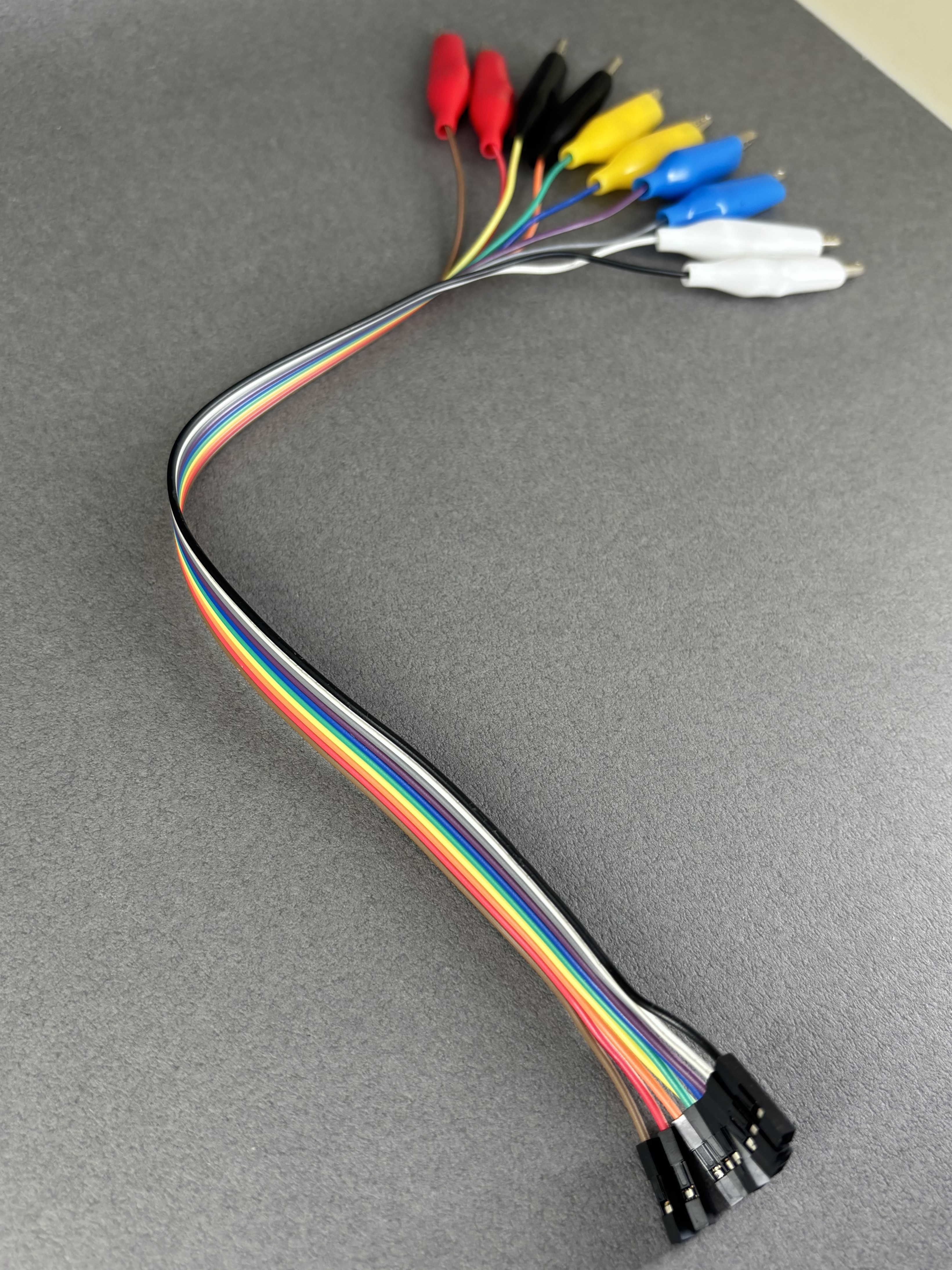 鱷魚夾轉杜邦線母接頭 30cm 10條裝 micro:bit適用