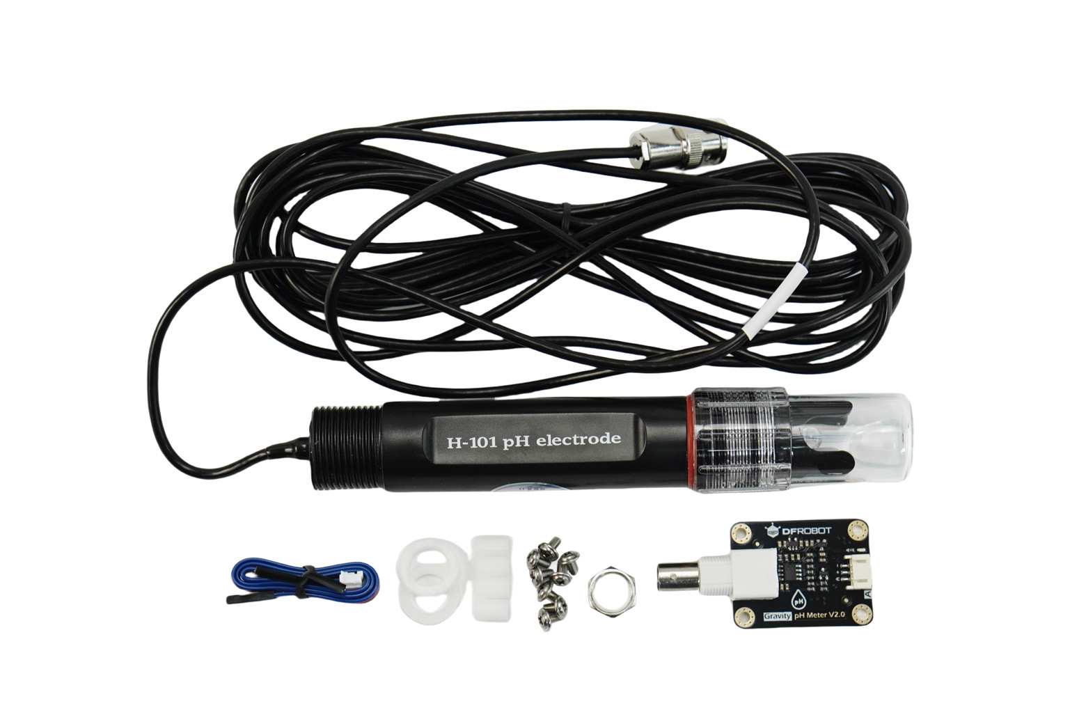 Gravity: 工業級類比式酸鹼值感測模組 7/24 Industrial Analog pH Meter Kit (Arduino, Raspberry Pi)