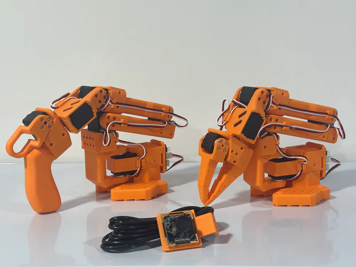 【現貨】Wow Robo SO-ARM101 AI 機器手臂實驗PRO套件(橘色版，含3D列印件並組裝完成)